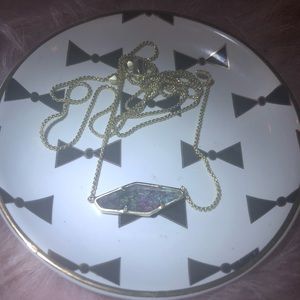 Navy crackle necklace